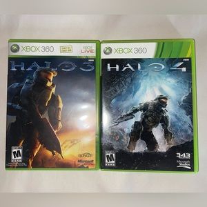 XBox 360 - Halo 3 & Halo 4 Games